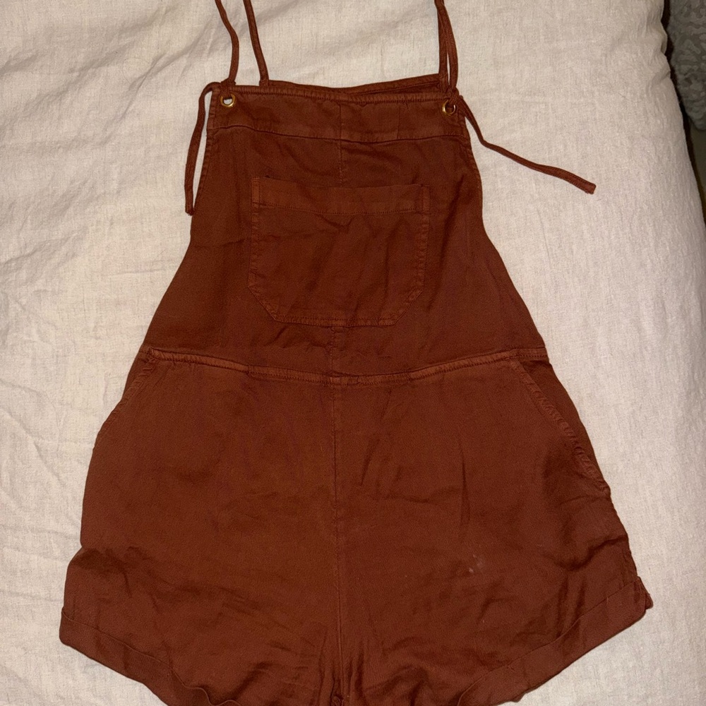 Brown Sleeveless Romper